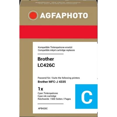 Cartucho de tinta AGFAPHOTO APB426C compatible cyan para impresoras Brother Cartucho de tinta AGFAPHOTO APB426C compatible cyan para impresoras Brother