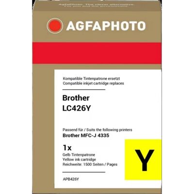 Cartucho de tinta AGFAPHOTO APB426Y compatible amarillo para impresoras Brother Cartucho de tinta AGFAPHOTO APB426Y compatible amarillo para impresoras Brother
