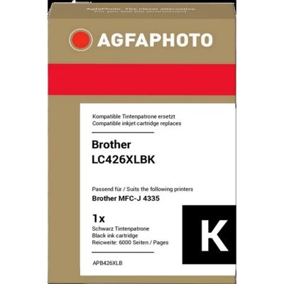 Cartucho de tinta AGFAPHOTO APB426XLB Negro XL compatible Brother LC426XLBK Cartucho de tinta AGFAPHOTO APB426XLB Negro XL compatible Brother LC426XLBK