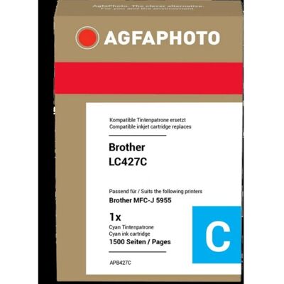 Cartucho de tinta AGFAPHOTO Cyan compatible Brother Cartucho de tinta AGFAPHOTO Cyan compatible Brother