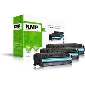 Cartucho de tóner KMP 1233,0030 Cian Magenta Pack 3 Compatible HP Cartucho de tóner KMP 1233,0030 Cian Magenta Pack 3 Compatible HP
