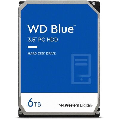 western-digital WD Blue 3.5" 6TB 5400 RPM 256MB CMR SATA 3 western-digital WD Blue 3.5" 6TB 5400 RPM 256MB CMR SATA 3