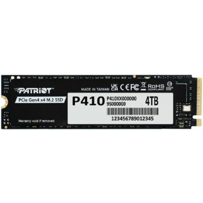 Disco Duro Patriot P410 4TB M.2 SSD NVMe PCIe 4.0 5000MB/s 4500MB/s Disco Duro Patriot P410 4TB M.2 SSD NVMe PCIe 4.0 5000MB/s 4500MB/s