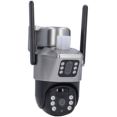 Klack Cámara de Seguridad Solar WiFi para el Hogar con Doble Lente, Impermeable IP66 Klack Cámara de Seguridad Solar WiFi para el Hogar con Doble Lente, Impermeable IP66