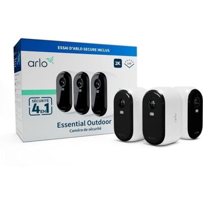 Cámara IP ARLO 2K QHD visión nocturna avanzada, batería recargable, audio bidireccional, sirena remota Cámara IP ARLO 2K QHD visión nocturna avanzada, batería recargable, audio bidireccional, sirena remota