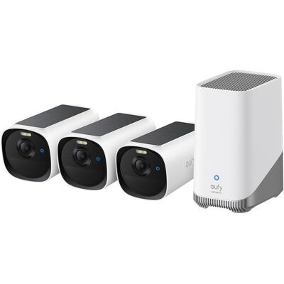 Kit de 3 cámaras Eufy E40 - Sistema de seguridad 2K QHD - Color nocturno y AI Kit de 3 cámaras Eufy E40 - Sistema de seguridad 2K QHD - Color nocturno y AI