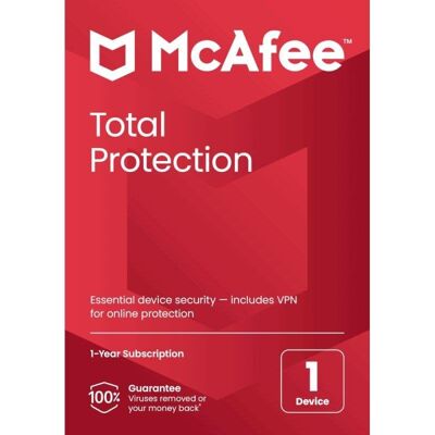 McAfee Total Protection 2023 - Antivirus, Identidad y Privacidad McAfee Total Protection 2023 - Antivirus, Identidad y Privacidad