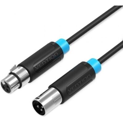 Cable VENTION BBFBH XLR - 2m - Negro - Cable Cable VENTION BBFBH XLR - 2m - Negro - Cable