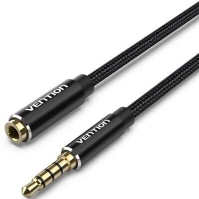 Cable Estéreo Vention BHCBJ Jack 3.5 Macho a Hembra 5m Negro Cable Estéreo Vention BHCBJ Jack 3.5 Macho a Hembra 5m Negro
