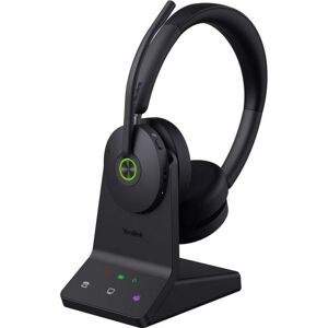 Auriculares Yealink WH68 UC inalámbricos Bluetooth y USB-C para oficina con Cancelación de Ruido y micrófono, negros Auriculares Yealink WH68 UC inalámbricos Bluetooth y USB-C para oficina con Cancelación de Ruido y micrófono, negros