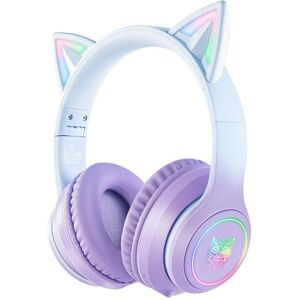Auriculares ONIKUMA B90 inalámbricos Bluetooth 5.0 Gaming con iluminación RGB Azul/Púrpura Auriculares ONIKUMA B90 inalámbricos Bluetooth 5.0 Gaming con iluminación RGB Azul/Púrpura