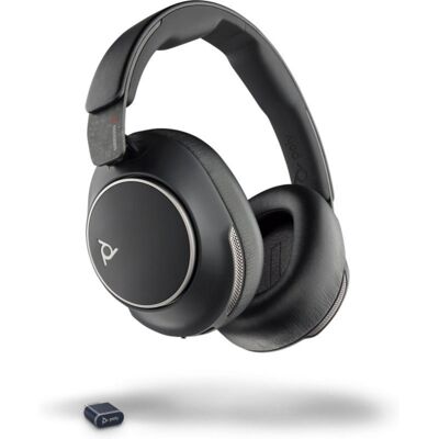Auricular POLY Inalámbrico Bluetooth ANC Adaptativa Micrófono 24h Autonomía Negro Auricular POLY Inalámbrico Bluetooth ANC Adaptativa Micrófono 24h Autonomía Negro