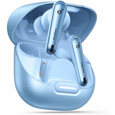 soundcore Auriculares Liberty inalámbricos True Wireless Bluetooth ANC micrófono azul carga inalámbrica soundcore Auriculares Liberty inalámbricos True Wireless Bluetooth ANC micrófono azul carga inalámbrica