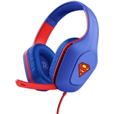 Auricular Trust GXT 415SM Zirox Superman Alámbrico 20-20000Hz 244g Azul Rojo Micrófono Boom Auricular Trust GXT 415SM Zirox Superman Alámbrico 20-20000Hz 244g Azul Rojo Micrófono Boom
