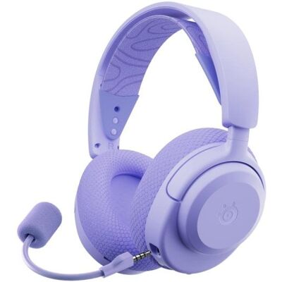 Auriculares SteelSeries Arctis Nova 3P inalámbricos con micrófono extraíble y cancelación de ruido lavanda Auriculares SteelSeries Arctis Nova 3P inalámbricos con micrófono extraíble y cancelación de ruido lavanda