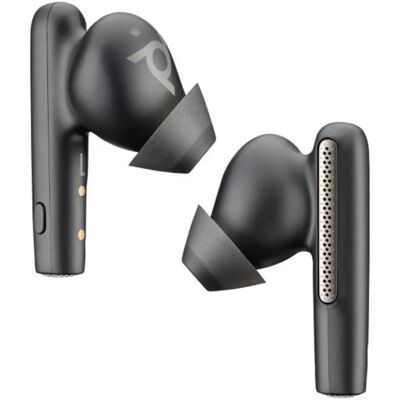 Auriculares Poly inalámbricos Bluetooth 5.3 con Cancelación Activa de Ruido y Micrófono Negro Auriculares Poly inalámbricos Bluetooth 5.3 con Cancelación Activa de Ruido y Micrófono Negro
