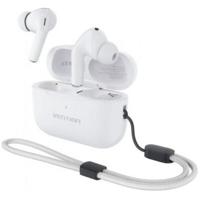 Auriculares Vention Echo Lite E11 Pro inalámbricos Bluetooth con Cancelación de Ruido y estuche de carga USB-C, blancos Auriculares Vention Echo Lite E11 Pro inalámbricos Bluetooth con Cancelación de Ruido y estuche de carga USB-C, blancos