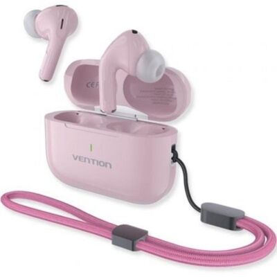 Auriculares Vention Echo Lite E11 Plus inalámbricos Bluetooth uso diario autonomía 30h rosas Auriculares Vention Echo Lite E11 Plus inalámbricos Bluetooth uso diario autonomía 30h rosas
