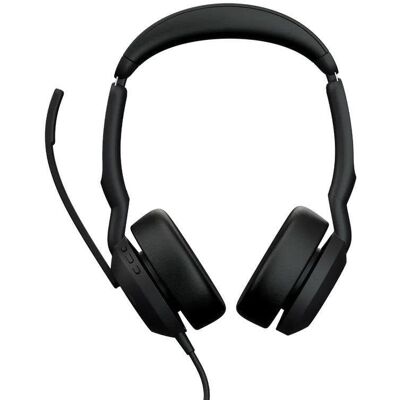 Auriculares Jabra Evolve2 50 con cable y Bluetooth para oficina con Cancelación Activa de Ruido, micrófono y optimización para Microsoft Teams, negros Auriculares Jabra Evolve2 50 con cable y Bluetooth para oficina con Cancelación Activa de Ruido, micrófono y optimización para Microsoft Teams, negros