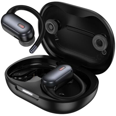 Auriculares Hoco EA7 inalámbricos Bluetooth con Cancelación de Ruido y micrófono, diseño oído abierto, 7h autonomía, color negro Auriculares Hoco EA7 inalámbricos Bluetooth con Cancelación de Ruido y micrófono, diseño oído abierto, 7h autonomía, color negro