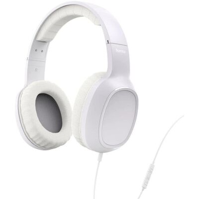 Auriculares Hama Fun C con cable USB-C para llamadas y música, micrófono y control en línea, blancos Auriculares Hama Fun C con cable USB-C para llamadas y música, micrófono y control en línea, blancos