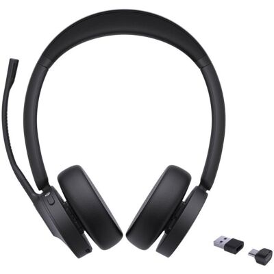 Auriculares Yealink BH70 Dual inalámbricos Bluetooth para oficina con cancelación de ruido negros Auriculares Yealink BH70 Dual inalámbricos Bluetooth para oficina con cancelación de ruido negros