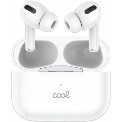 Auriculares Cool Chester inalámbricos Bluetooth con cancelación de ruido, micrófono y sonido envolvente, blancos Auriculares Cool Chester inalámbricos Bluetooth con cancelación de ruido, micrófono y sonido envolvente, blancos