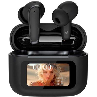 Auriculares Cool Iria inalámbricos Bluetooth con Cancelación Activa de Ruido, traducción simultánea e IA, negros Auriculares Cool Iria inalámbricos Bluetooth con Cancelación Activa de Ruido, traducción simultánea e IA, negros