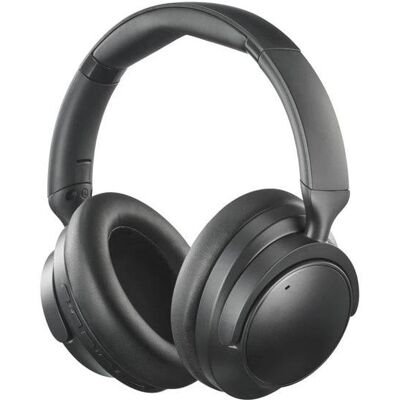 Auriculares Hama Spirit Silent inalámbricos Bluetooth con Cancelación Activa de Ruido, micrófono y USB-C, negros Auriculares Hama Spirit Silent inalámbricos Bluetooth con Cancelación Activa de Ruido, micrófono y USB-C, negros