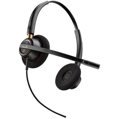 Auriculares Poly EncorePro 525 con cable USB-A llamadas y música con micrófono negro Auriculares Poly EncorePro 525 con cable USB-A llamadas y música con micrófono negro