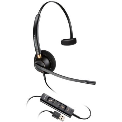 Auriculares Poly EncorePro 515 con cable USB-A para oficina y cancelación de ruido, negros Auriculares Poly EncorePro 515 con cable USB-A para oficina y cancelación de ruido, negros
