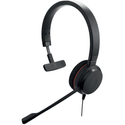 Auriculares Jabra Evolve 20 con cable USB para oficina, cancelación de ruido y micrófono negro Auriculares Jabra Evolve 20 con cable USB para oficina, cancelación de ruido y micrófono negro