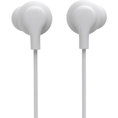 Auriculares Hama Popply con cable Jack 3,5 mm, control en línea y micrófono blanco Auriculares Hama Popply con cable Jack 3,5 mm, control en línea y micrófono blanco