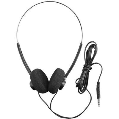 Auriculares Hama Slight II con cable Jack 3,5 mm para música, diadema ajustable, color negro Auriculares Hama Slight II con cable Jack 3,5 mm para música, diadema ajustable, color negro