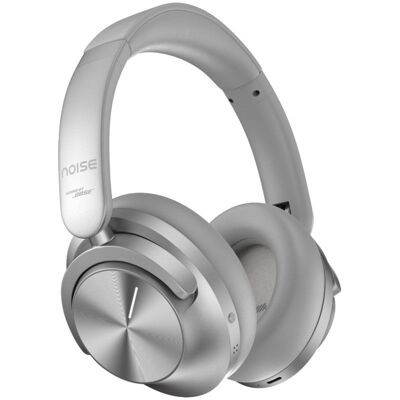 Auriculares Noise Sound Max inalámbricos Bluetooth con Cancelación de Ruido, micrófono y control táctil, color plata Auriculares Noise Sound Max inalámbricos Bluetooth con Cancelación de Ruido, micrófono y control táctil, color plata