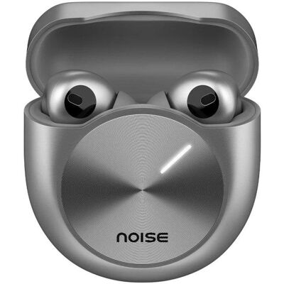 Auriculares Noise Sound by Bose inalámbricos Bluetooth con cancelación de ruido pasiva, micrófono y estuche de carga, color plata Auriculares Noise Sound by Bose inalámbricos Bluetooth con cancelación de ruido pasiva, micrófono y estuche de carga, color plata