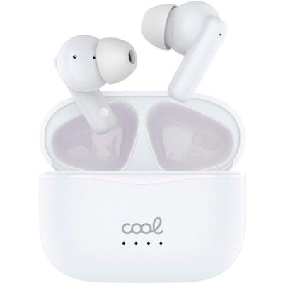 Auriculares Cool Bound inalámbricos Bluetooth Hi-Fi con pantalla LED y powerbank blancos Auriculares Cool Bound inalámbricos Bluetooth Hi-Fi con pantalla LED y powerbank blancos