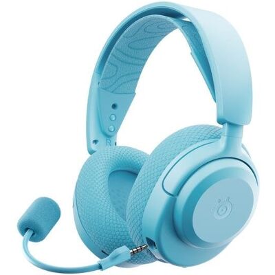 Auriculares SteelSeries Arctis Nova 3X inalámbricos Bluetooth para gaming con cancelación de ruido y micrófono extraíble, color aguamarina Auriculares SteelSeries Arctis Nova 3X inalámbricos Bluetooth para gaming con cancelación de ruido y micrófono extraíble, color aguamarina