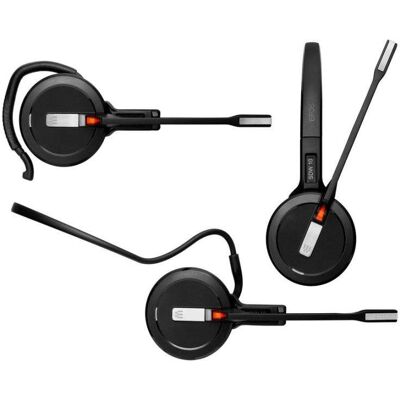 Auriculares EPOS IMPACT 5000 Go inalámbricos DECT con Cancelación de Ruido y micrófono para oficina, certificados Microsoft Teams, color negro Auriculares EPOS IMPACT 5000 Go inalámbricos DECT con Cancelación de Ruido y micrófono para oficina, certificados Microsoft Teams, color negro