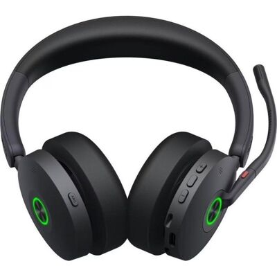 Auriculares Yealink BH74 inalámbricos Bluetooth USB-C para oficina con Cancelación de Ruido y micrófono negros Auriculares Yealink BH74 inalámbricos Bluetooth USB-C para oficina con Cancelación de Ruido y micrófono negros