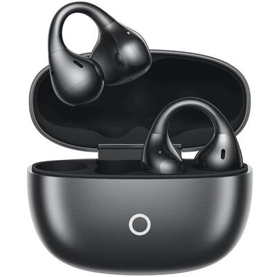 Auriculares Realme Buds Clip inalámbricos Bluetooth con sonido abierto, micrófono dual y protección IP55, color negro Auriculares Realme Buds Clip inalámbricos Bluetooth con sonido abierto, micrófono dual y protección IP55, color negro
