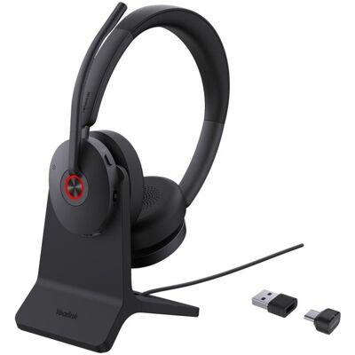 Auriculares Yealink BH74 inalámbricos Bluetooth con Cancelación Activa de Ruido, Micrófono Boom y Base de Carga Negra Auriculares Yealink BH74 inalámbricos Bluetooth con Cancelación Activa de Ruido, Micrófono Boom y Base de Carga Negra