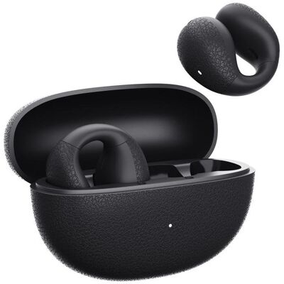 Auriculares QCY Crossky C10 inalámbricos Bluetooth 5.4 con micrófono y control táctil negro Auriculares QCY Crossky C10 inalámbricos Bluetooth 5.4 con micrófono y control táctil negro