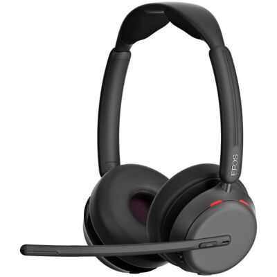 Auriculares EPOS Impact 1000 inalámbricos Bluetooth con cancelación de ruido y micrófono, negros Auriculares EPOS Impact 1000 inalámbricos Bluetooth con cancelación de ruido y micrófono, negros