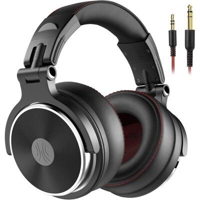 Auriculares OneOdio Pro-50 con cable, sonido alta resolución, cómodos y desmontables negros Auriculares OneOdio Pro-50 con cable, sonido alta resolución, cómodos y desmontables negros
