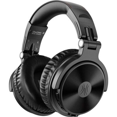 Auriculares OneOdio inalámbricos Bluetooth 5.2 con micrófono y cable 3,5 mm negros Auriculares OneOdio inalámbricos Bluetooth 5.2 con micrófono y cable 3,5 mm negros
