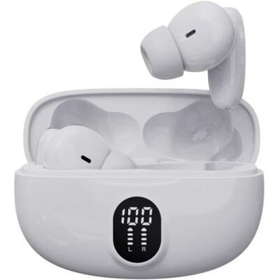 Auriculares Bluetooth Denver TWE-57W blancos - teléfono Auriculares Bluetooth Denver TWE-57W blancos - teléfono
