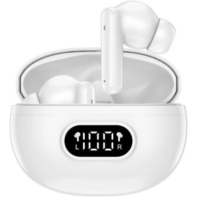 Auriculares Denver TWE-357 inalámbricos Bluetooth 5.3 con cancelación de ruido blanco Auriculares Denver TWE-357 inalámbricos Bluetooth 5.3 con cancelación de ruido blanco