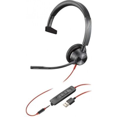 Poly Blackwire C3315 Auricular Monoaural USB Poly Blackwire C3315 Auricular Monoaural USB