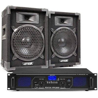 Sistema de sonido Fenton MAX8 800W Bluetooth USB con amplificador digital Sistema de sonido Fenton MAX8 800W Bluetooth USB con amplificador digital